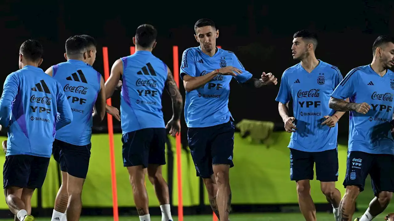 Sin Messi y con Di María, Argentina ya se prepara para la final con Francia