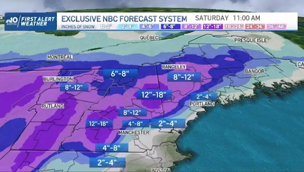 Winter Storm May Drop 18 Inches of Snow on Parts of New England