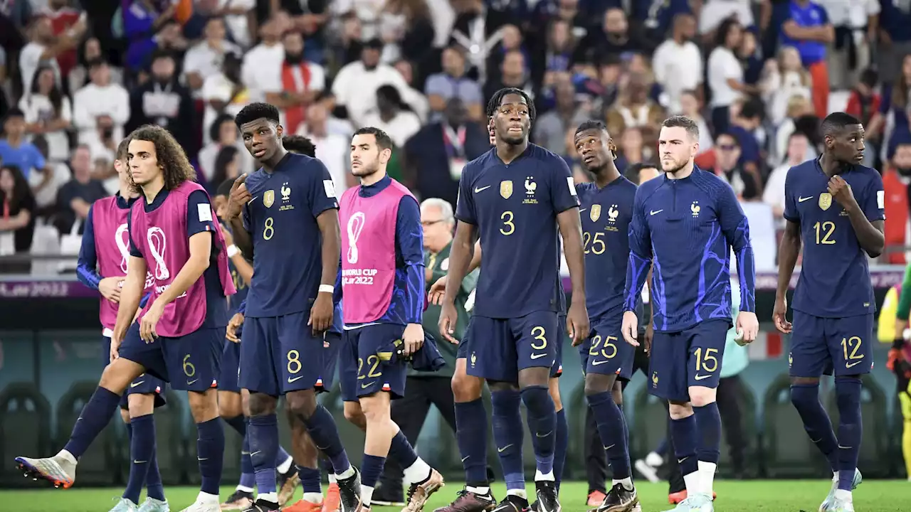 France-Argentine: l'équipe de France avec sa tenue 100% bleue pour la finale