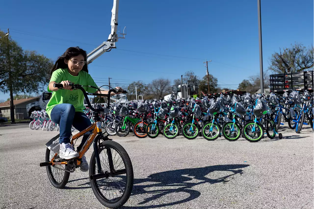 Bikes for all: San Antonio elementary students get special gift