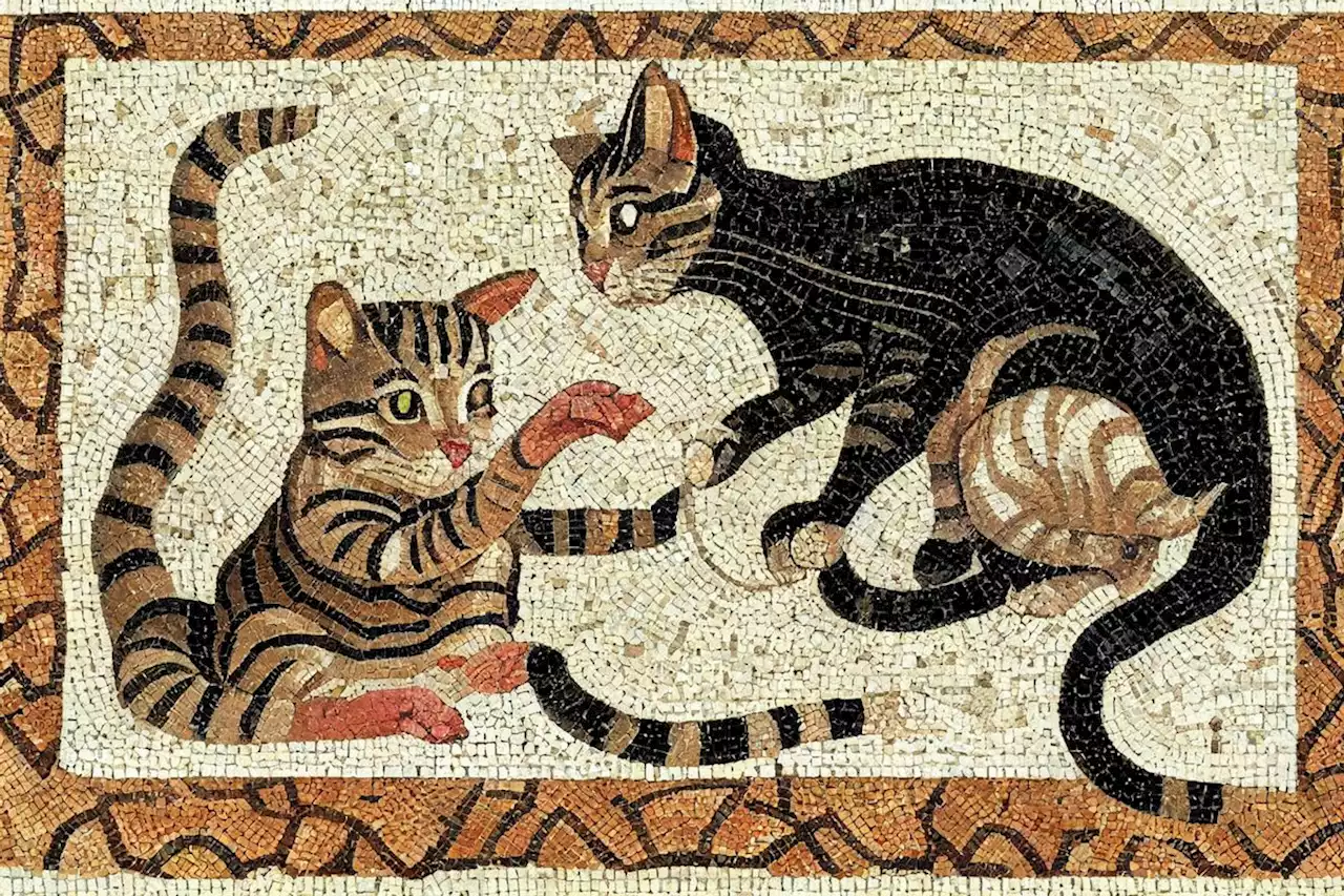 Are Mosaics of Cats Discovered in Pompeii, Italy, Real?