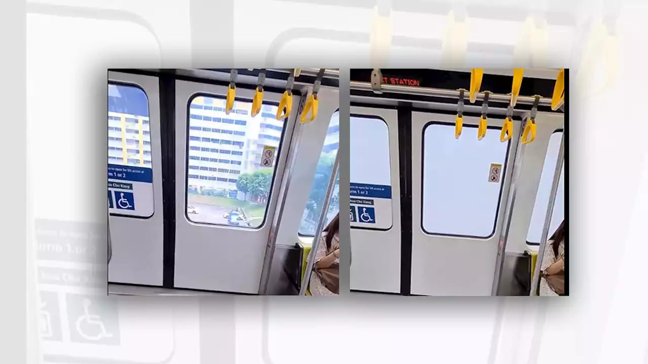 Does a Singapore Train Have Windows that Automatically Blind Near Residential Blocks?