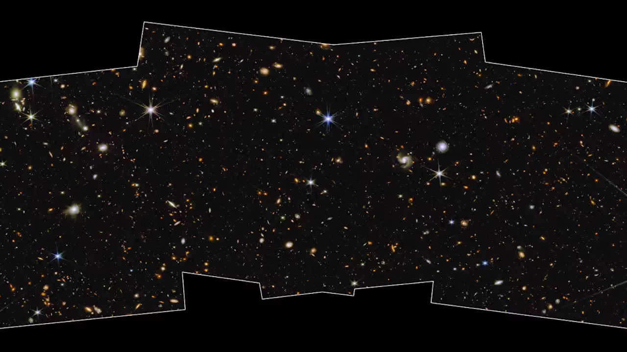 James Webb Space Telescope spots faint galaxy 'PEARLS' in stunning new view