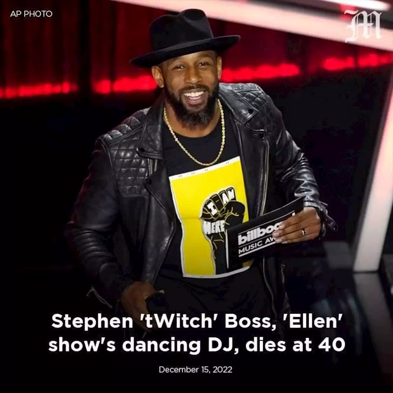 Stephen 'tWitch' Boss, 'Ellen' show's dancing DJ, dies at 40