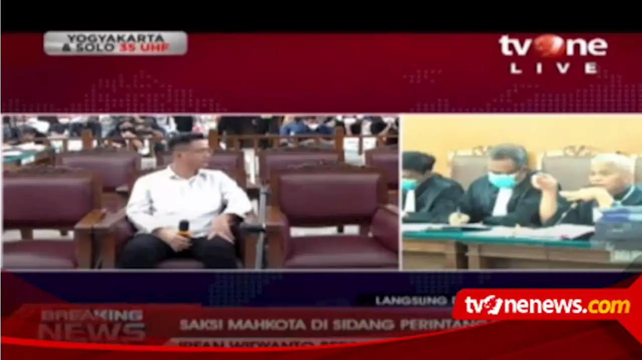 Sedang Berlangsung! Ini Link Live Streaming Sidang Obstruction Of Justice , Hadirkan Saksi Mahkota