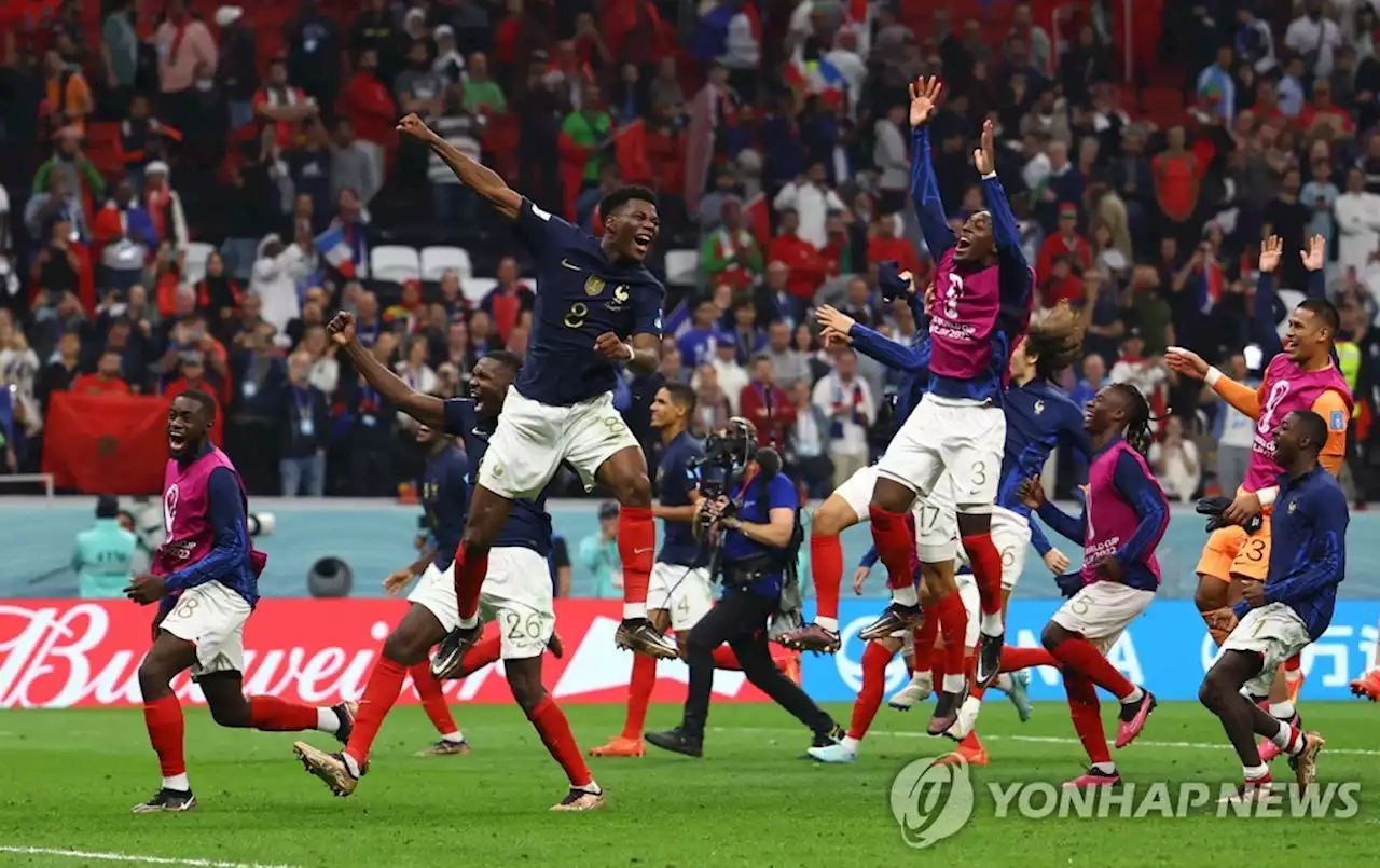 [월드컵] 프랑스, 모로코 2-0 제압…결승전 음바페 vs 메시 성사(종합2보) | 연합뉴스