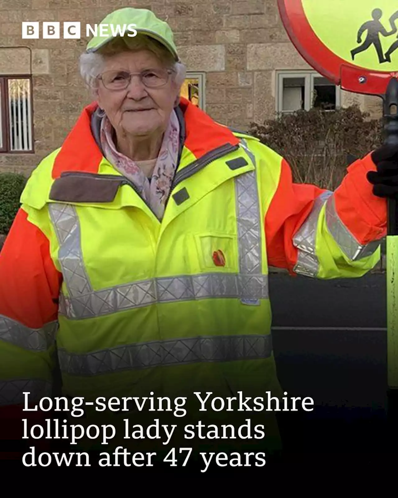 Long-serving Summerbridge lollipop lady stands down after 47 years