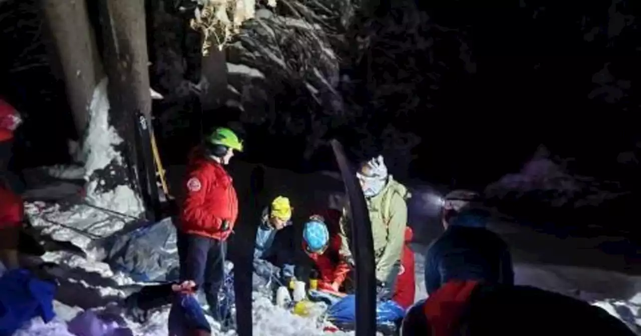 Skier rescued after being buried 'chest-deep in debris' by avalanche in Utah