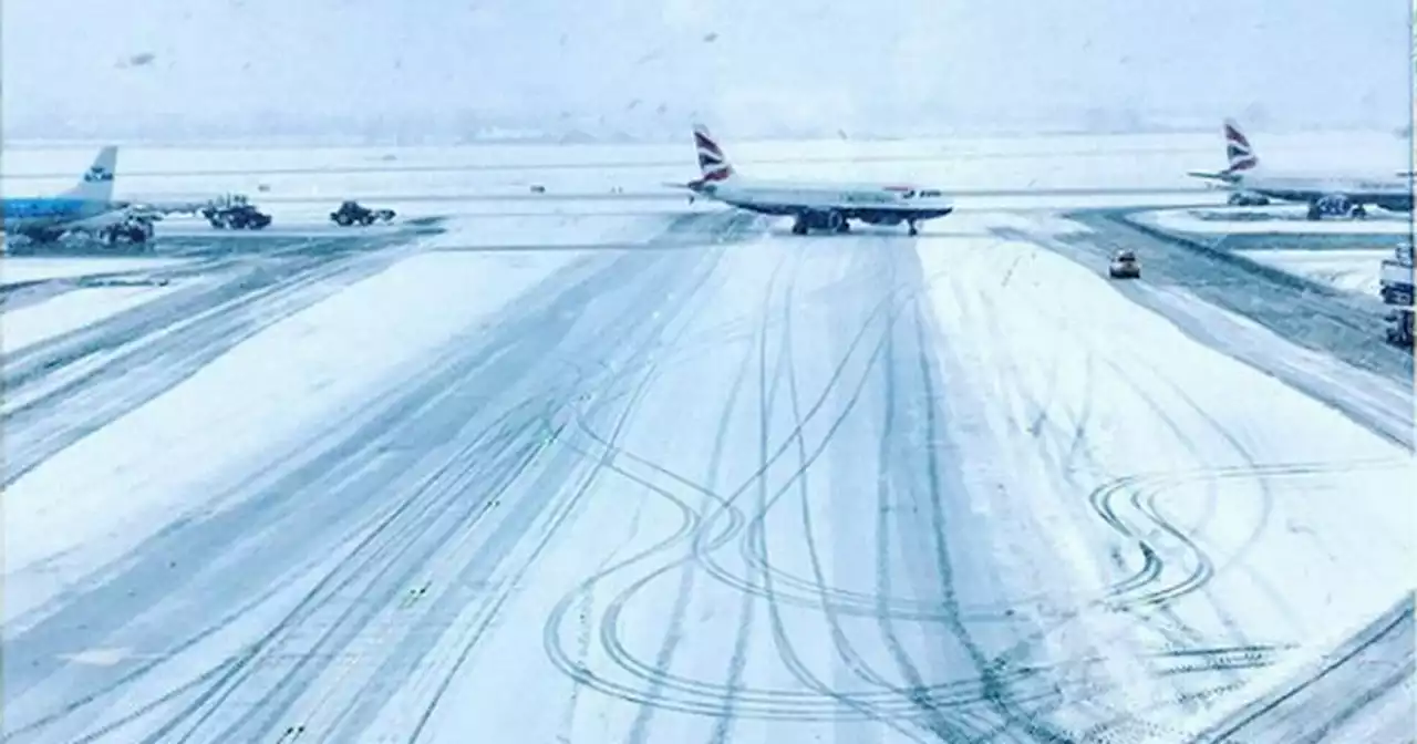 Scots travel chaos as airport runways shut cancelling flights amid snow warning