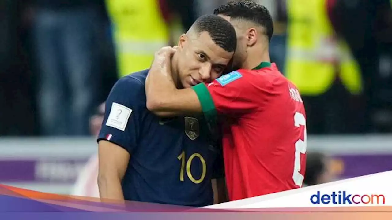 Momen Viral Kylian Mbappe dalam Rangkulan Achraf Hakimi