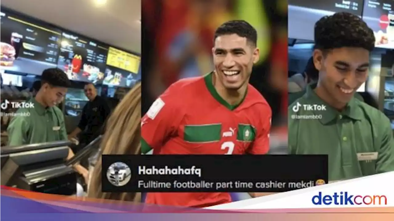 Viral Kasir McD Tampan Mirip Pesepakbola Maroko Achraf Hakimi