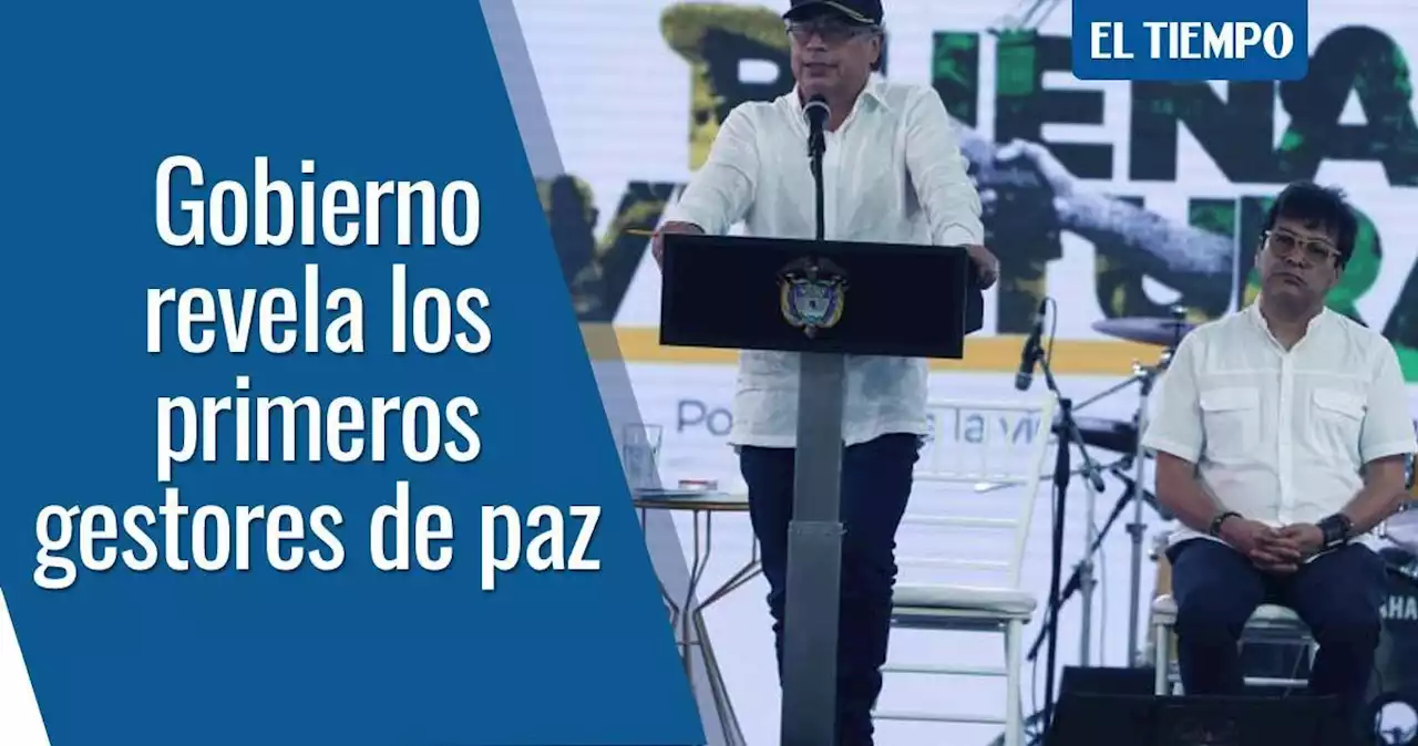 Ellos son los primeros voceros de paz que liberará el Gobierno