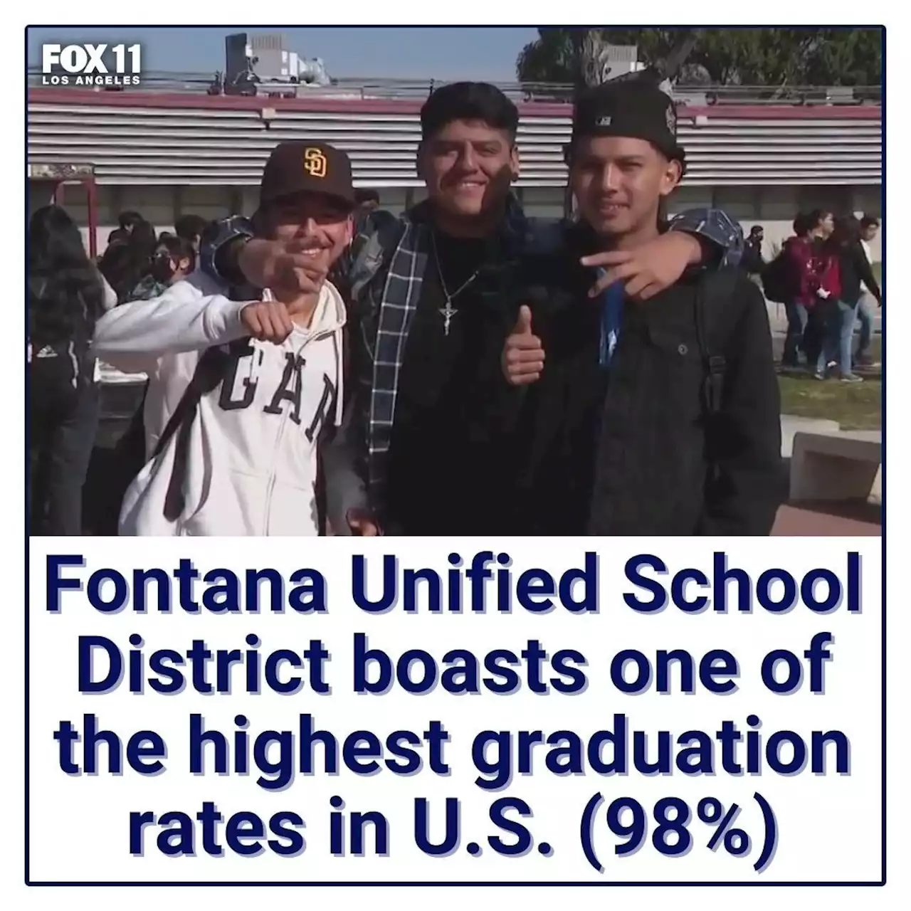 Fontana Unified School District celebrates one of the highest graduation rates in U.S.