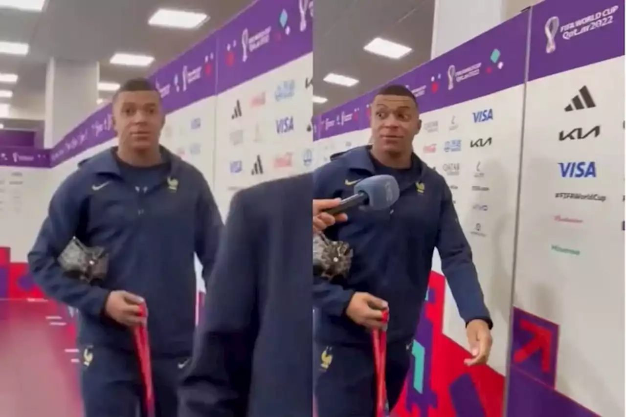 La cara de Kylian Mbappé cuando le preguntaron por su enfrentamiento con Messi en la final del Mundial