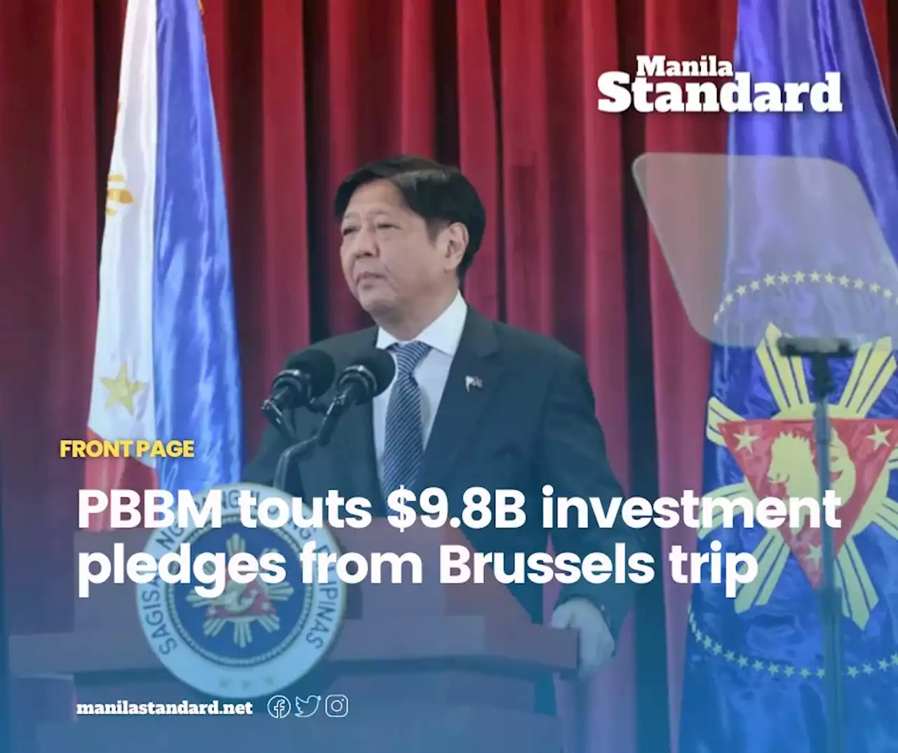 PBBM touts $9.8B investment pledges from Brussels trip