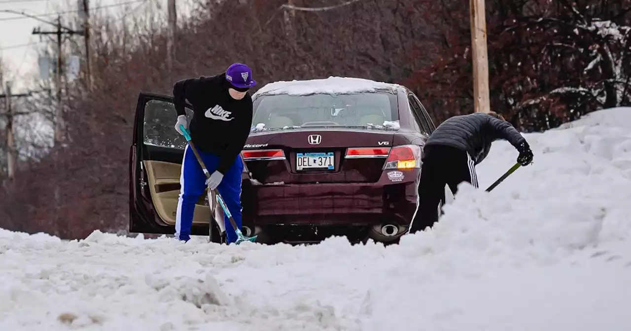 Messy winter storm moving through the Northeast in final act of fierce weather week