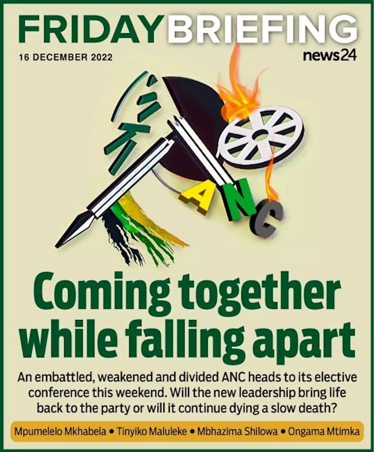 FRIDAY BRIEFING | ANC elective conference: Coming together while falling apart | News24