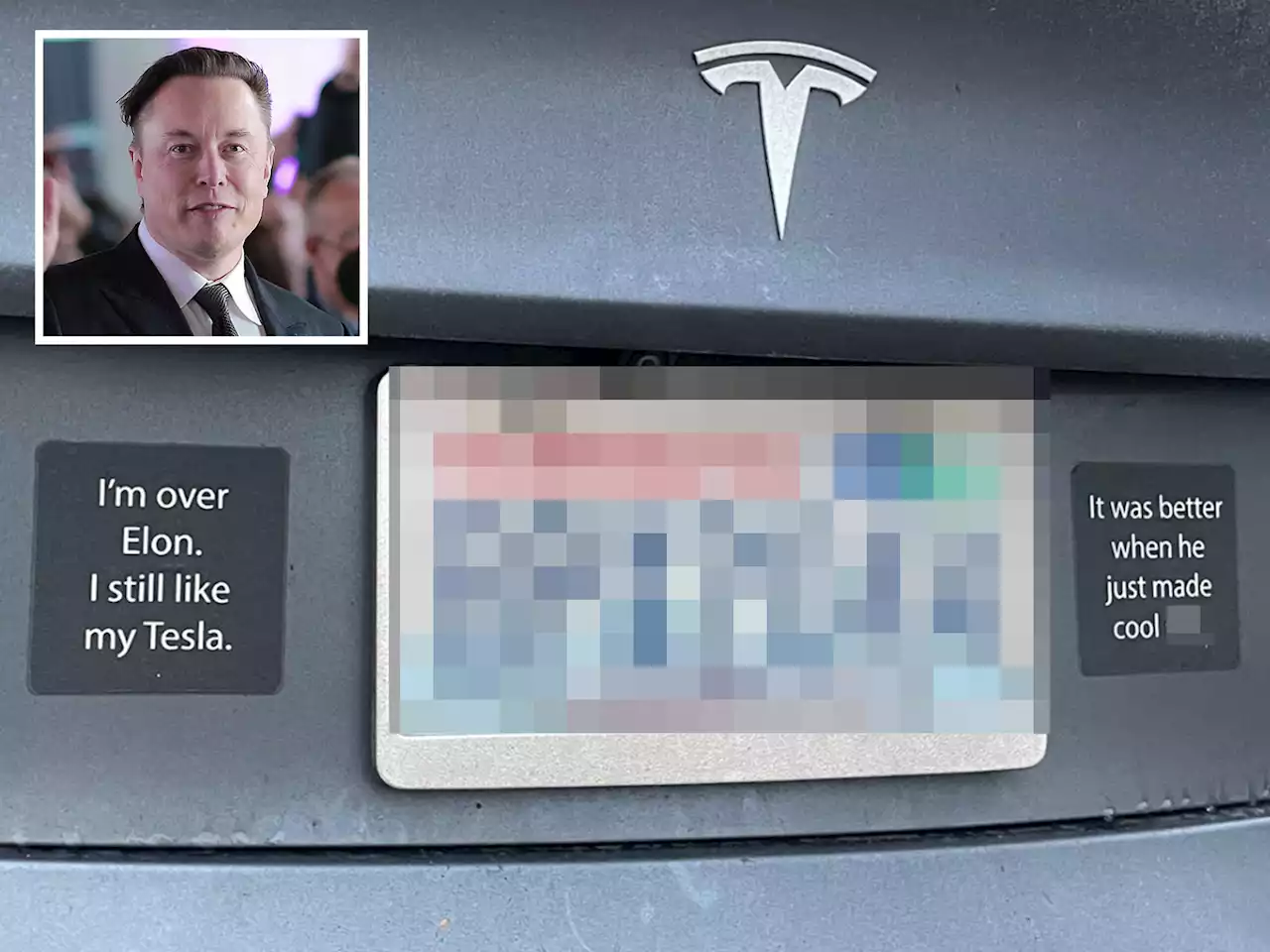 Tesla owner trolls Elon Musk with 'I'm over Elon' bumper sticker