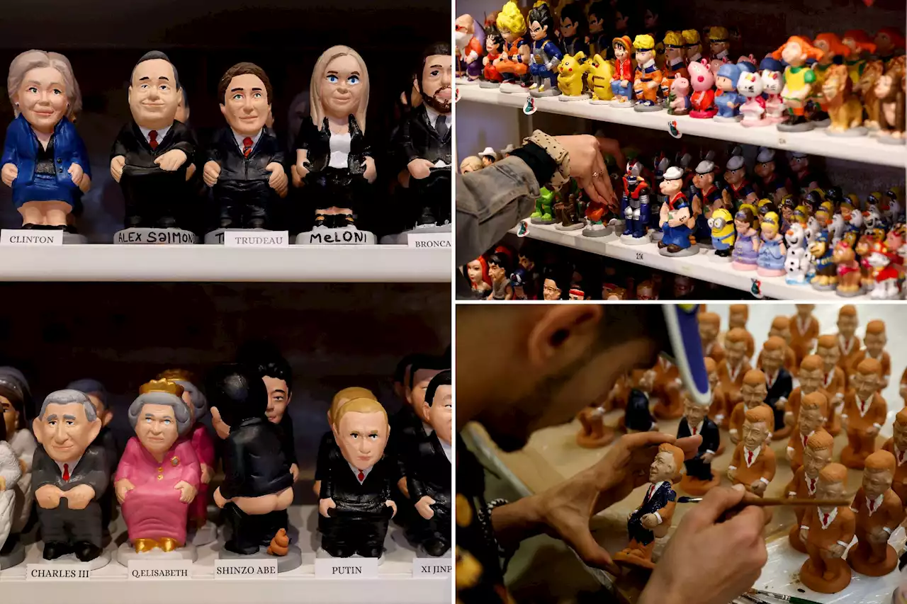 Spanish prisoners craft Christmas ‘pooper’ figures of world leaders