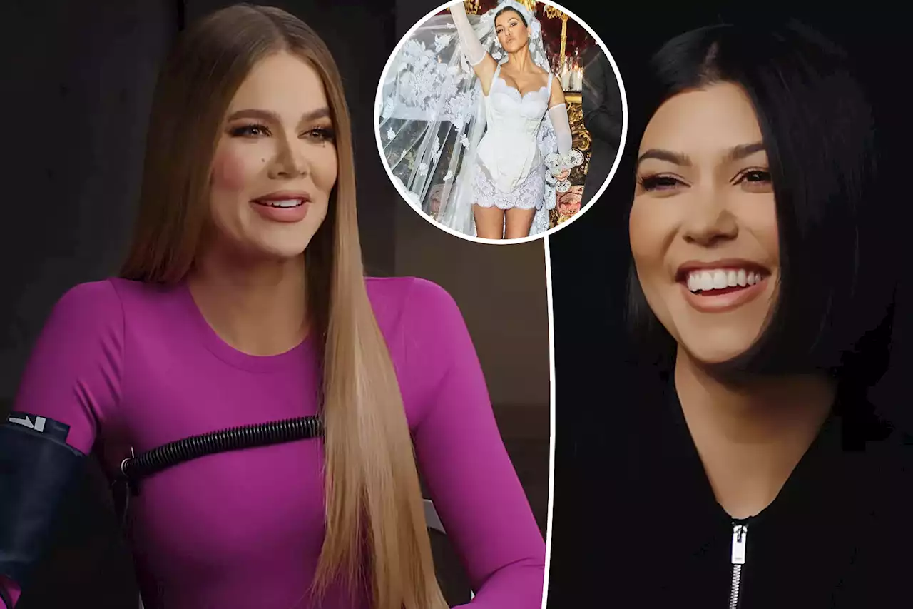 Khloé Kardashian was not a fan of Kourtney Kardashian’s wedding dress