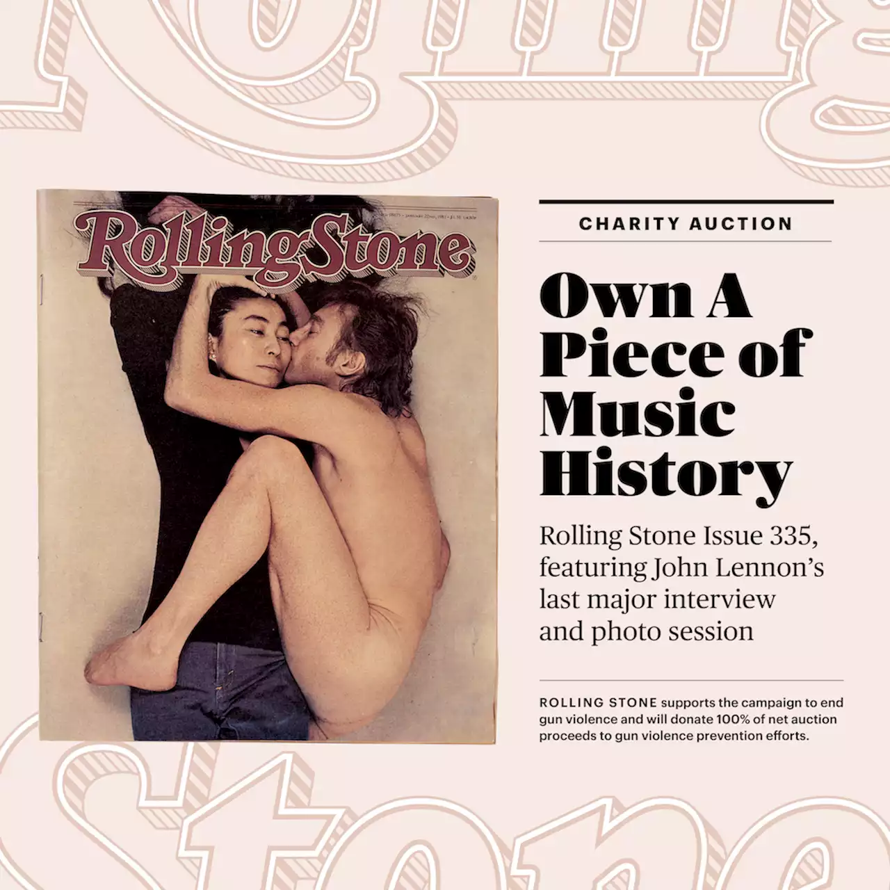 Charity Auction: Rolling Stone Magazine, Issue 335, Featuring Yoko Ono and John Lennon