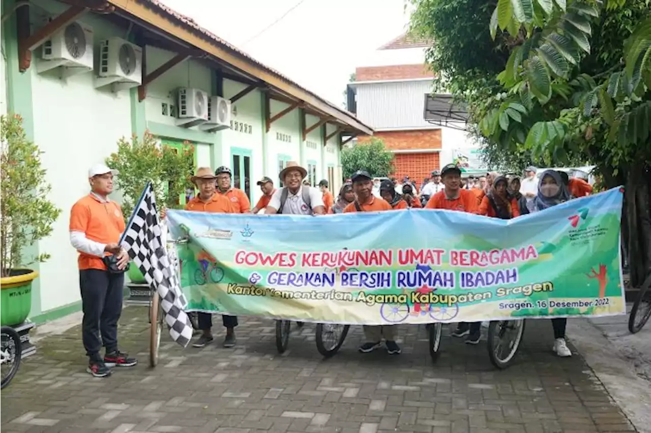 Tokoh Lintas Agama di Sragen Gowes Bersama Kunjungi 5 Tempat Ibadah