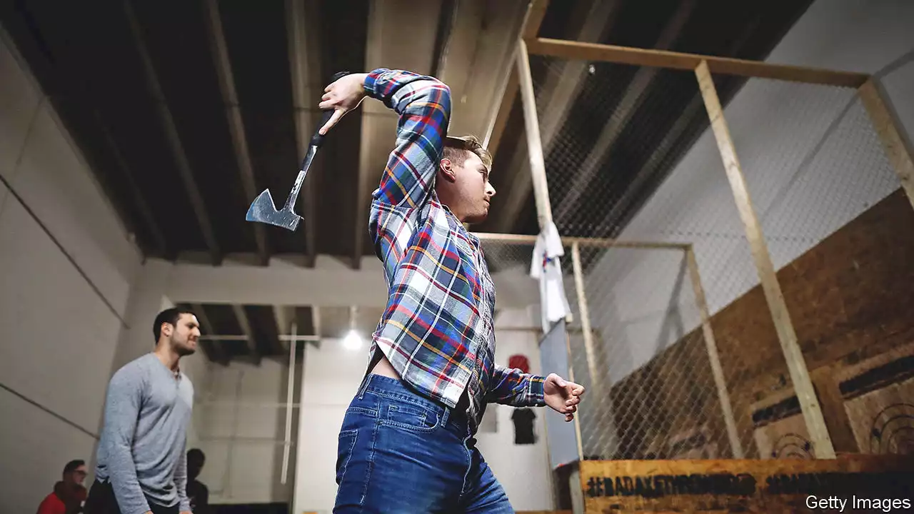 Axe-throwing may be the friendliest new sport in America