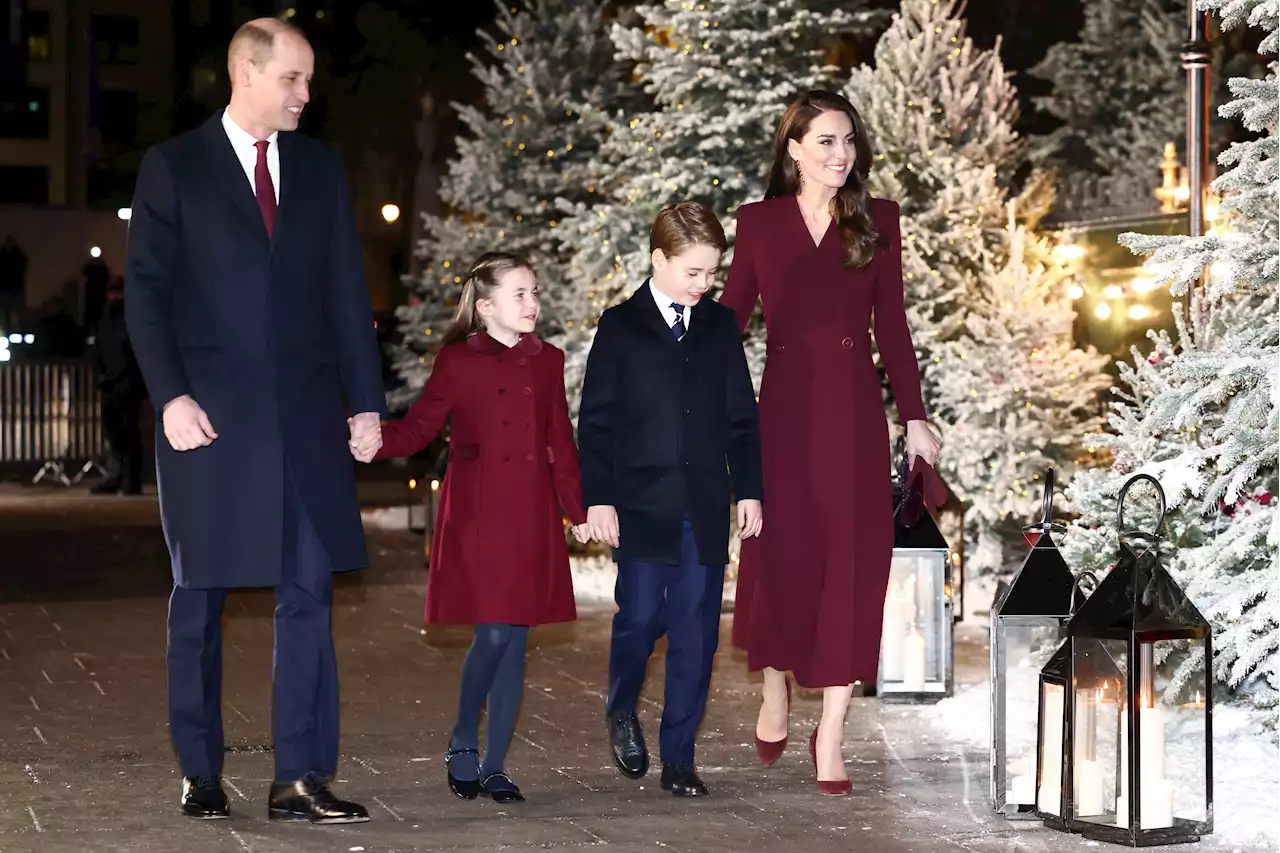 Charlotte & George beam with parents at Queen's carols after Meg bombshells