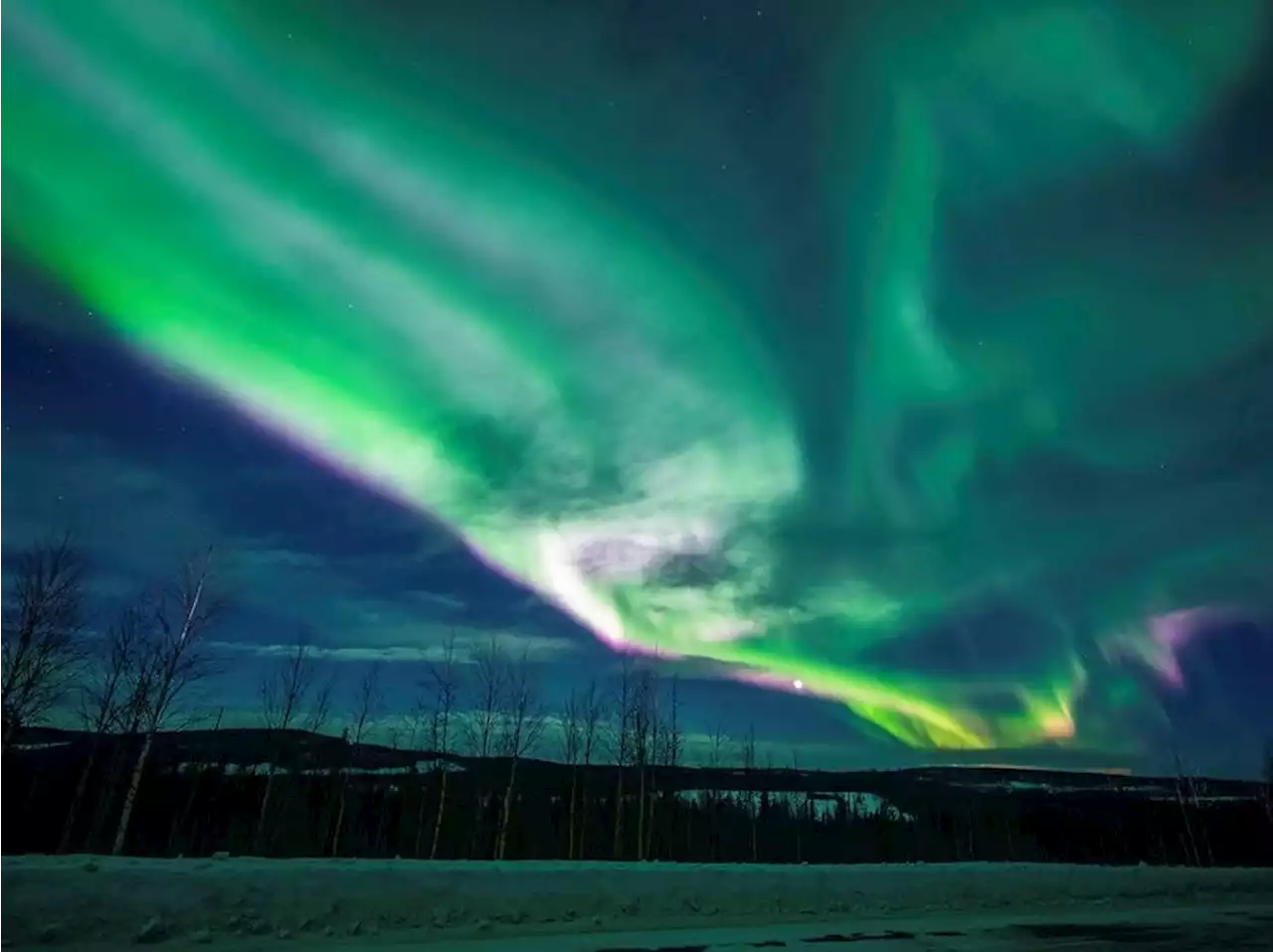 Those glowing swirls by the North Pole? They're just space hurricanes