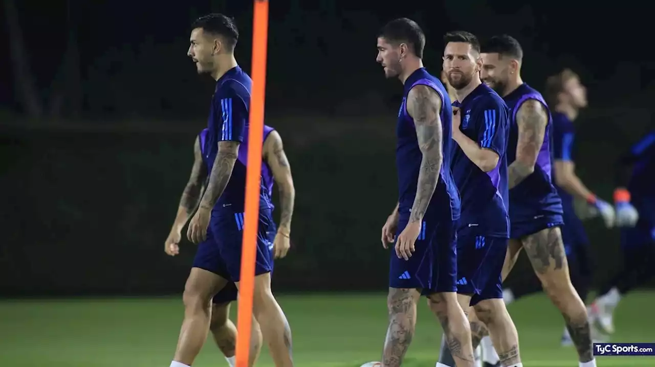 La Selección Argentina y un entrenamiento clave antes de la final del Mundial con Francia - TyC Sports