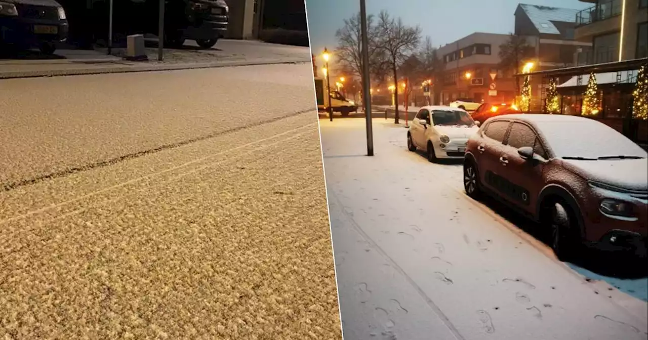 WEERBERICHT. Code geel in heel het land vanwege gladheid, hier en daar dun laagje sneeuw - Verschillende ongevallen door gladde wegen