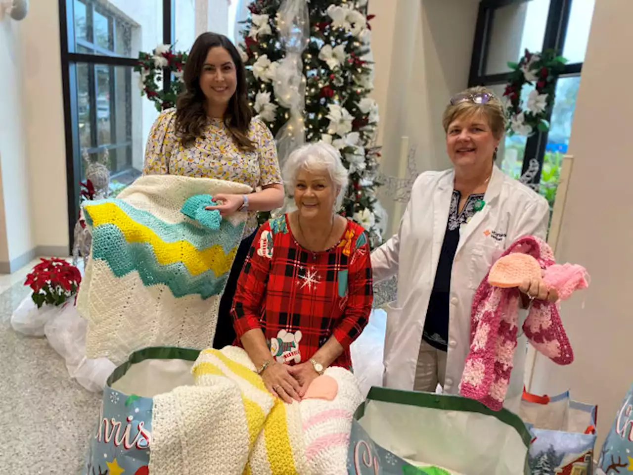 Positively Jax: HCA Florida Orange Park gets donation of crocheted items for NICU babies