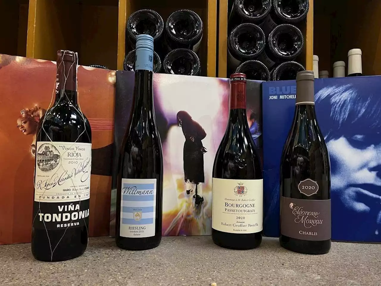 Sounds like a pretty good wine: Four records and four wines for Christmas