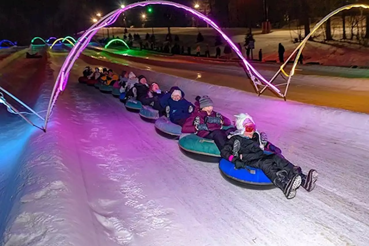 Mansfield's Snow Trails Offers After-Dark Glow Snow Tubing This Winter