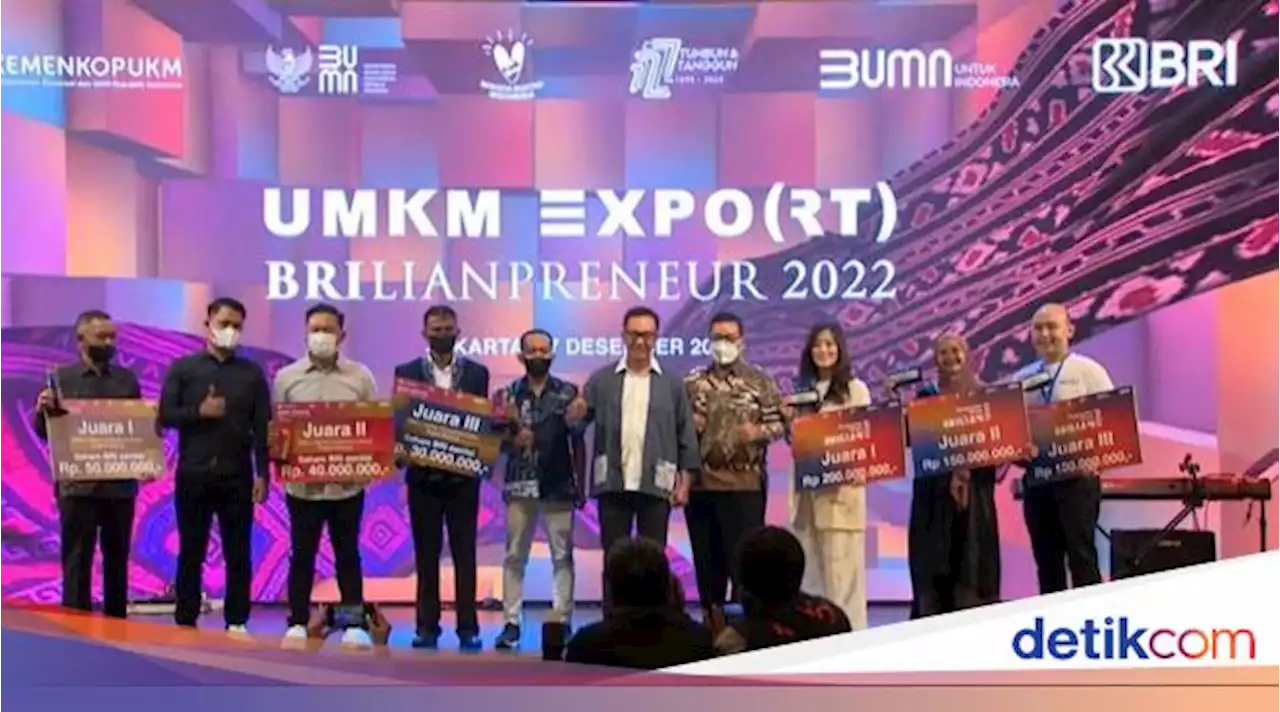 BRI Beri Penghargaan ke UMKM Peserta BRILIANPRENEUR 2022