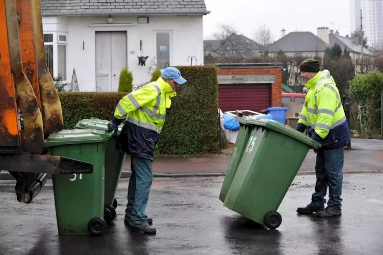 When are bins being collected this Christmas in North Lanarkshire?