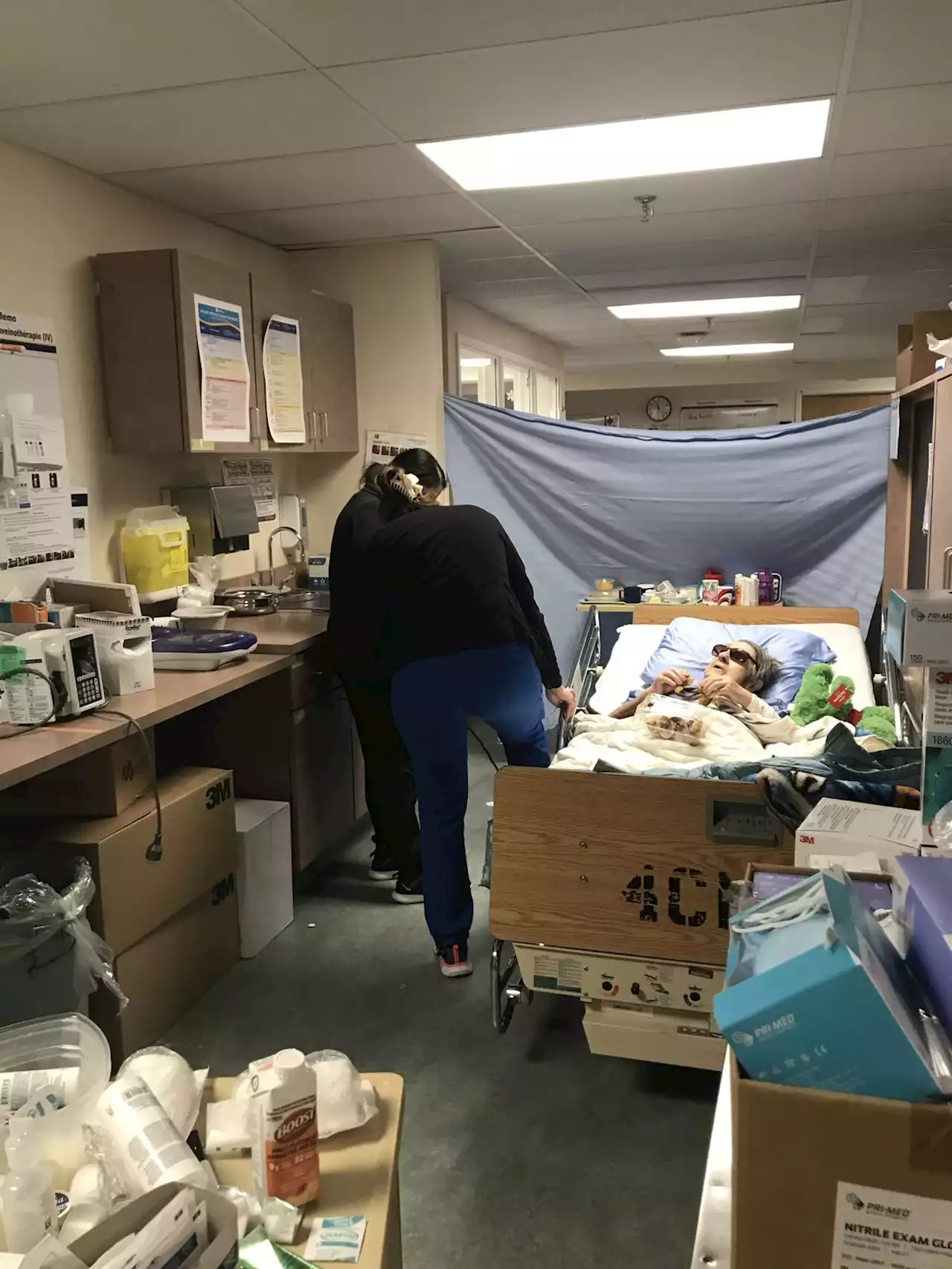 In a crowded New Brunswick hospital, 88-year-old awaiting nursing home placed in supply room