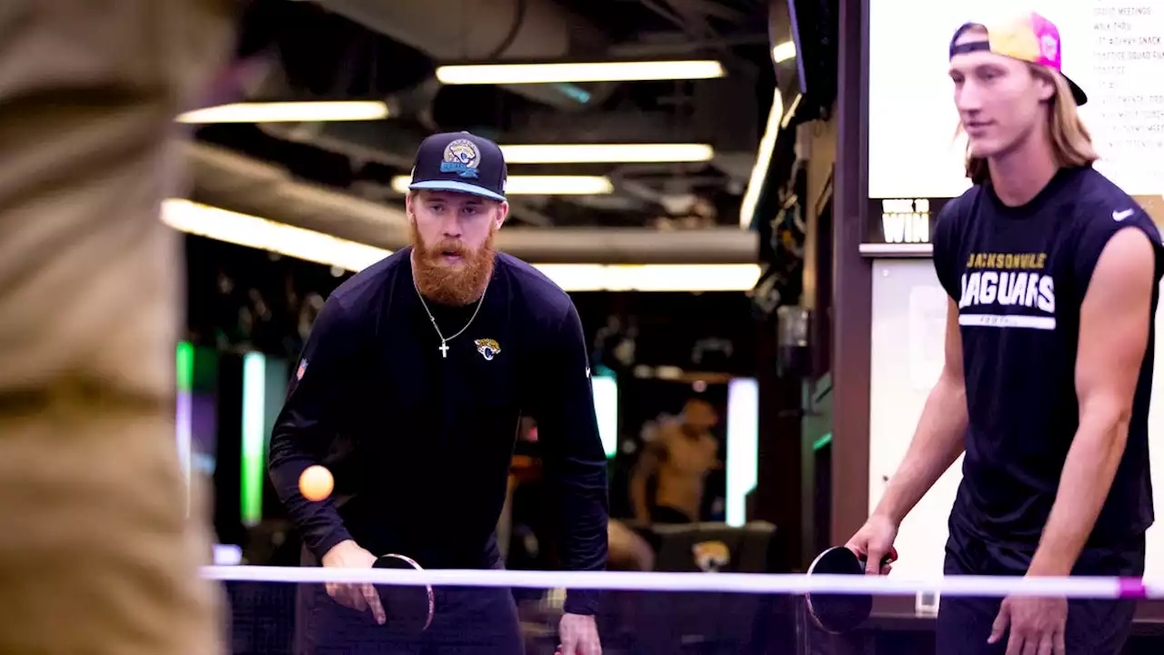 Jaguars find competitive locker room ping-pong builds team bonding, but who is the best?