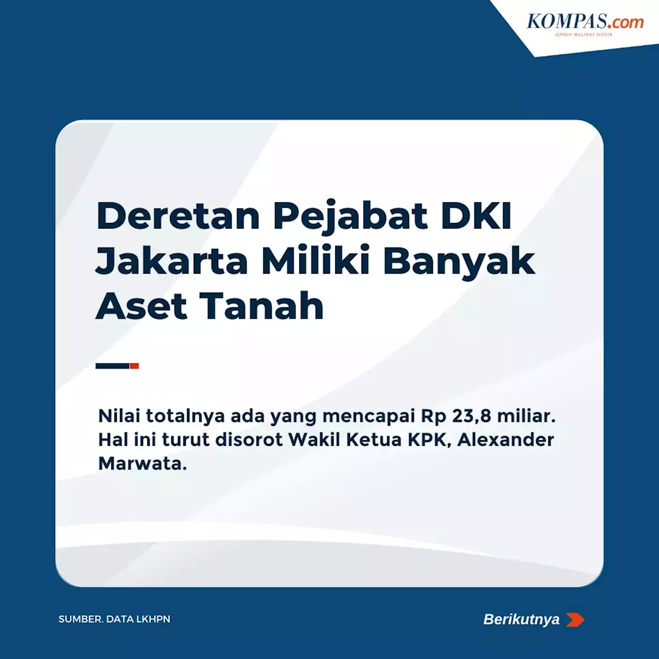 Deretan Pejabat DKI Miliki Banyak Aset Tanah, Ada yang Total Nilainya Capai Rp 23,8 Miliar