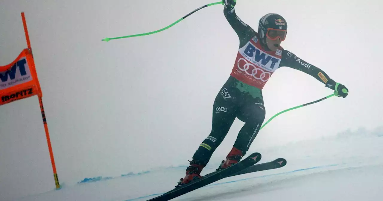 Sofia Goggia vince la discesa di Sankt Moritz con la mano operata e insanguinata