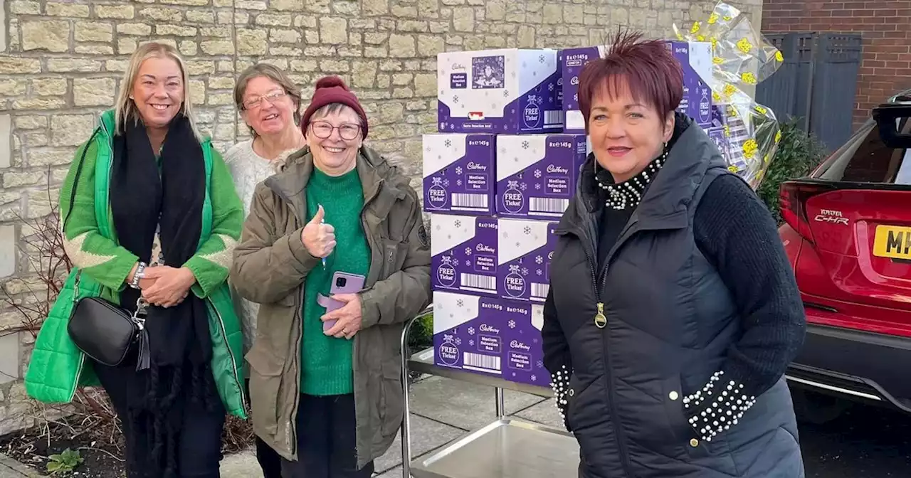 Hundreds of selection boxes donated to foodbanks