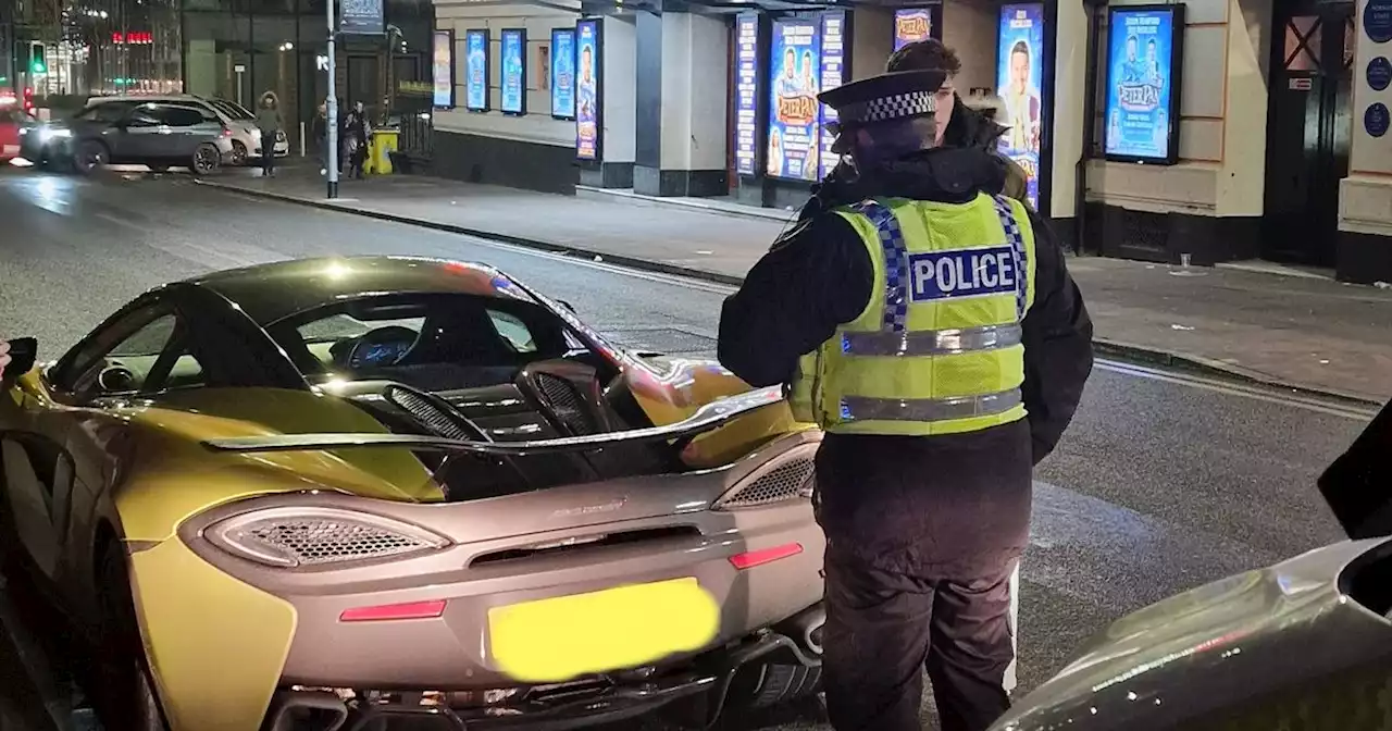 Police seize McLaren sports car outside Manchester Opera House