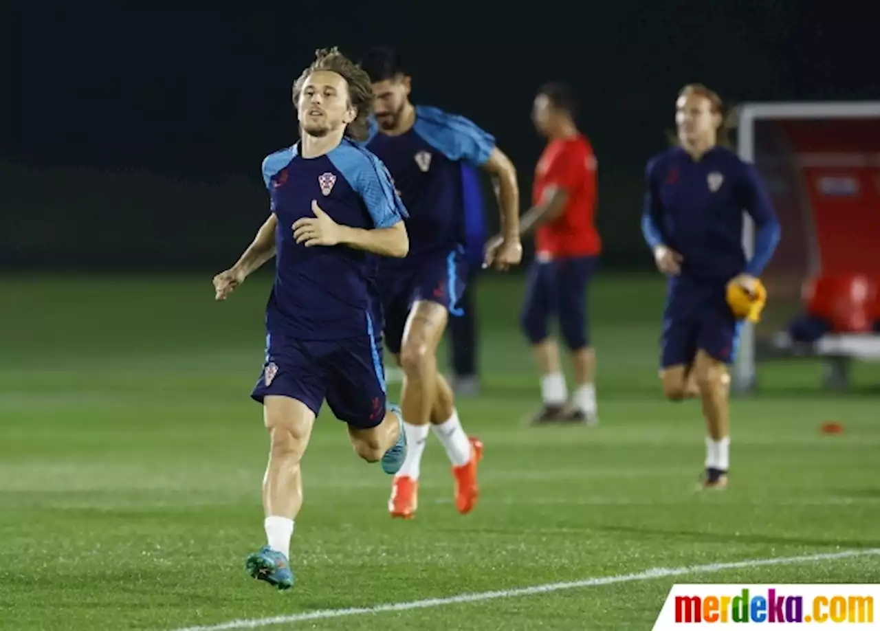 Foto : Intip Persiapan Kroasia dan Maroko Jelang Perebutan Juara 3 Piala Dunia | merdeka.com