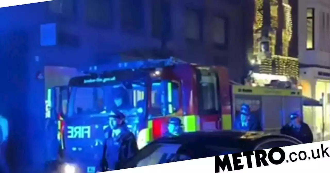 Hundreds of people run from inferno at swanky London restaurant