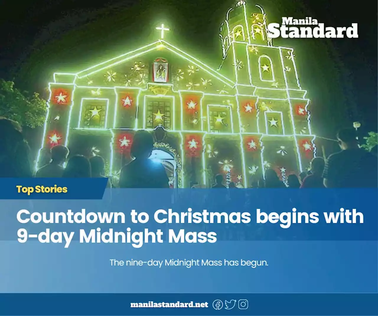 Countdown to Christmas begins with 9-day Midnight Mass