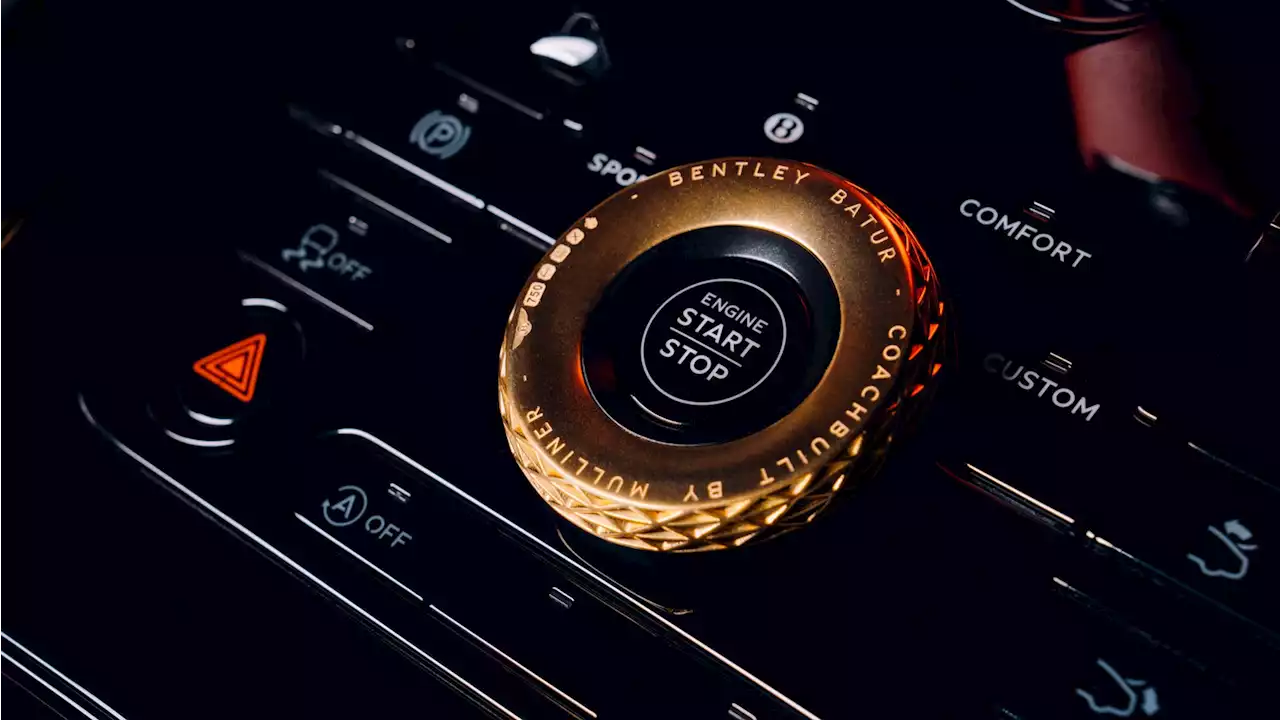 Bentley Batur features 3D-printed gold interior trim