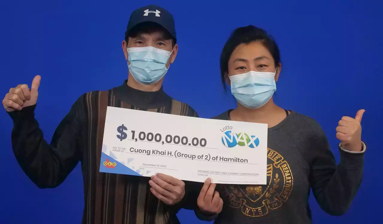 Hamilton couple are among OLG's latest millionaires after lotto win