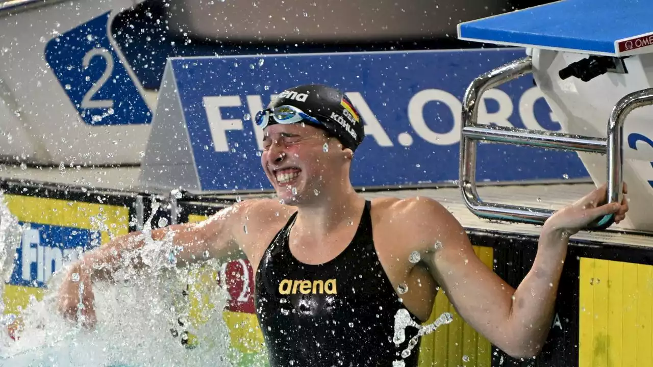 Schwimm-WM: Staffel mit deutschem Rekord auf Platz sechs