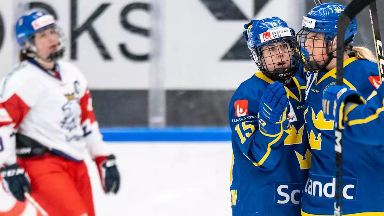 Ishockey: Damkronorna slog Tjeckien enkelt