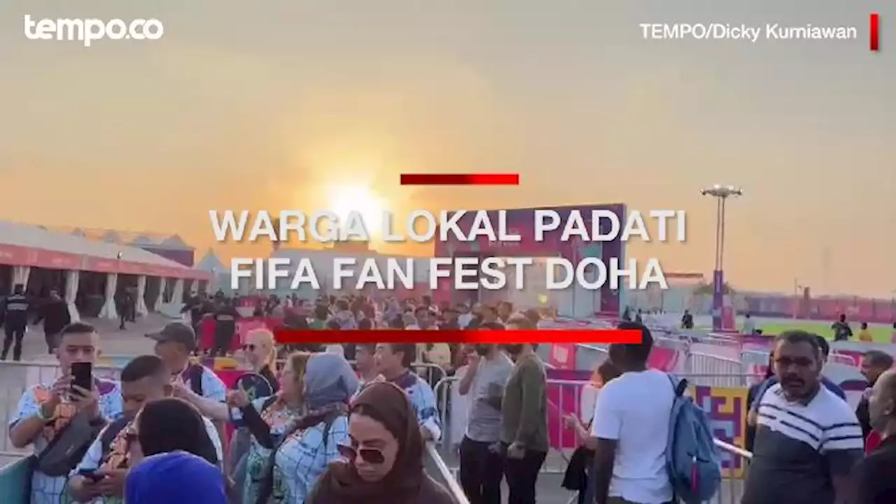 Warga Lokal Padati FIFA Fan Fest Doha Tonton Kroasia Vs Maroko